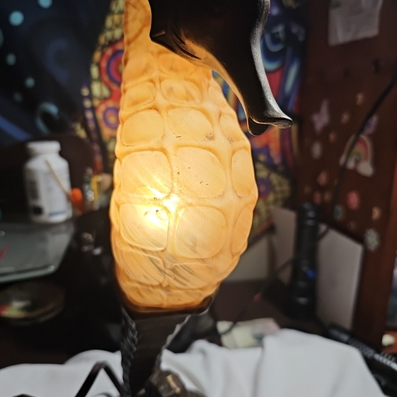 Very rare tin chi Seahorse lamp - Picture 8 of 8